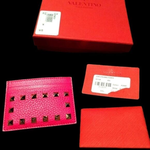 Authentic Valentino Rockstud Card Case Wallet - NWT! - Picture 7 of 7